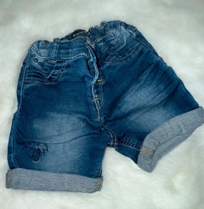 Short en jeans bébé