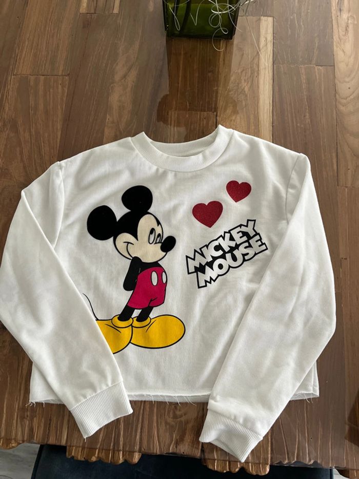 Pull Mickey croc top fille 8/9 ans 134 cm