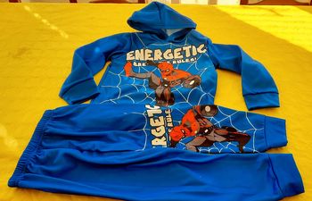 Ensemble Jogging bleu