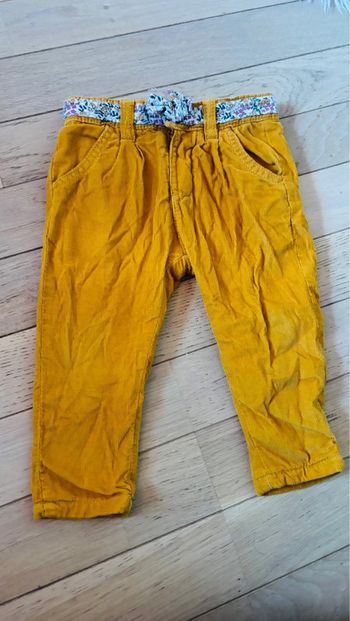 Pantalon velours côtelé 9 mois Mes petits cailloux
