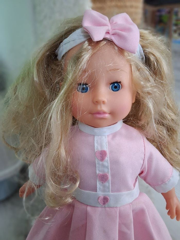 Poupée fille robe rose 42 cm - photo numéro 2