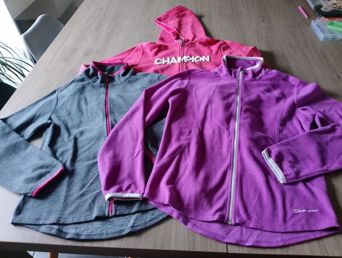 3 gilets fille Champion