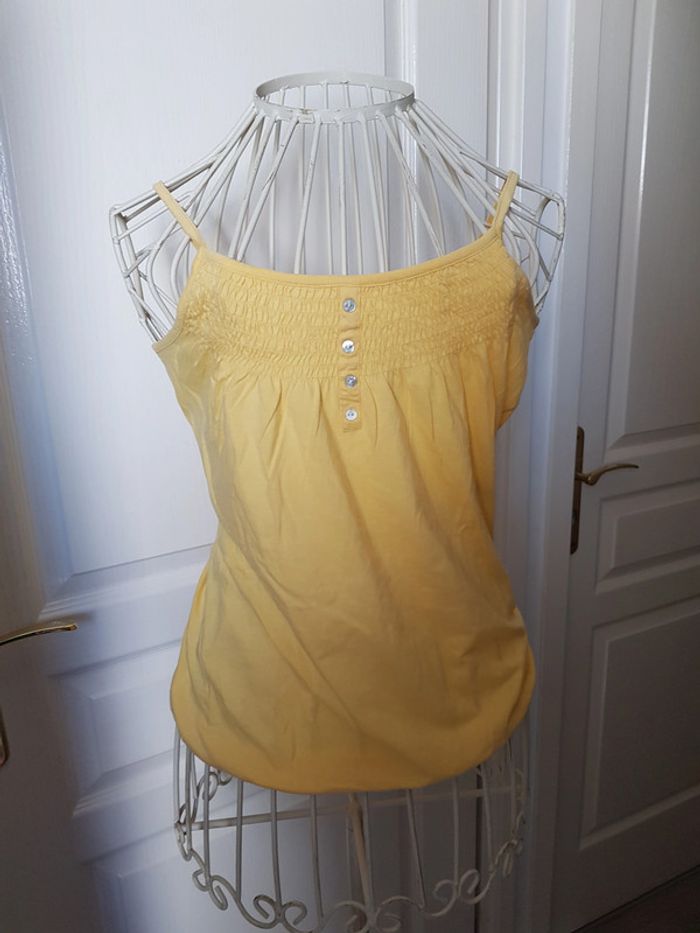 Débardeur jaune taille 2