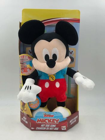 Peluche Disney Junior Mickey Hot Dog Song 40 cm IMC Toys neuf
