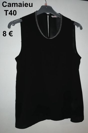 T Shirt noir Camaieu T40 #FemmeL