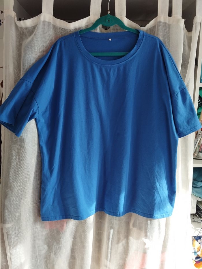 Tee-shirt mixte bleu foncé