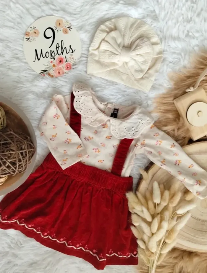 Ensemble complet 5 pièces sergent major fille 9 mois 🎀 - photo numéro 12