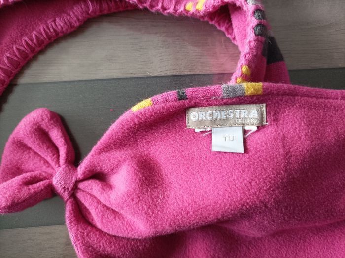 Bonnet + écharpe rose bébé fille 18 mois - photo numéro 2