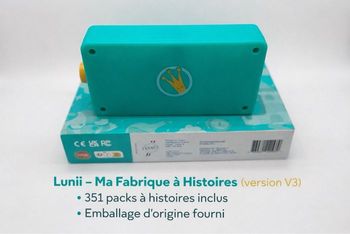 Lunii v3 vert 351 Packs histoires