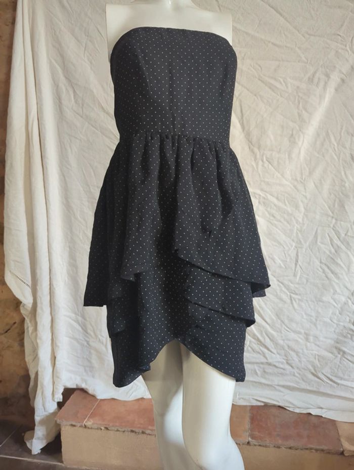 Robe bustier à pois S - photo numéro 2