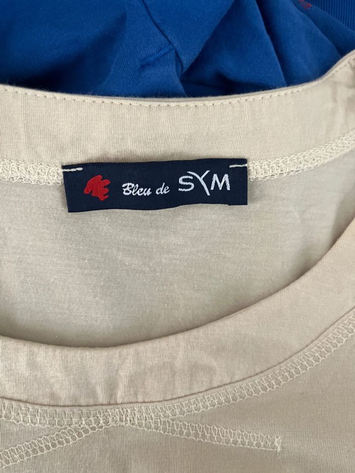 T-shirt bleu de sym - photo numéro 4