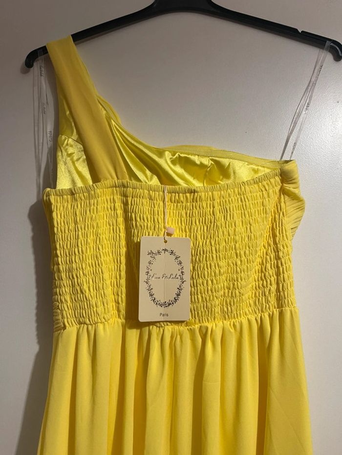 Robe cérémonie jaune citron - photo numéro 3