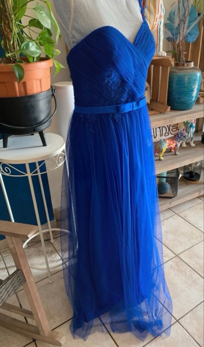 💙 Robe de soirée / cérémonie Point Mariage – Modèle “Aika” – Taille 44 - photo numéro 3