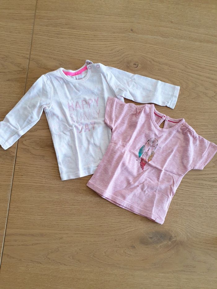 Lot de 2 t-shirt fille 1 mois