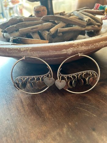 Créoles réminiscence en argent