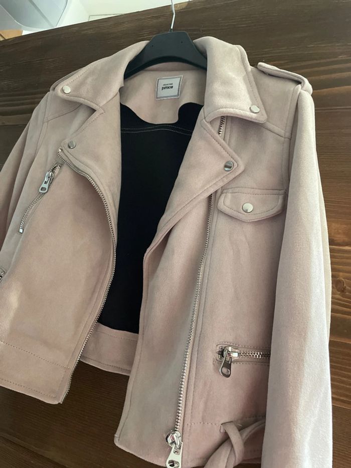 Perfecto rose pale aspect daim - photo numéro 3