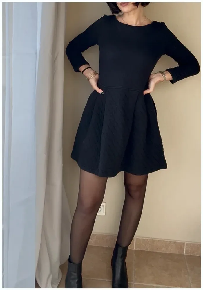 Robe noire Petit Bateau XS neuve