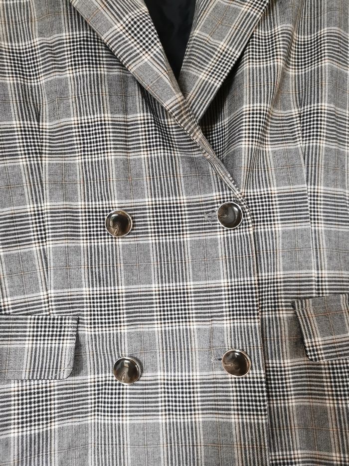 Blazer gris a carreaux t40 - photo numéro 2