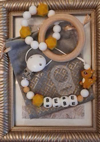 Ensemble Attache tétine et anneau de dentition