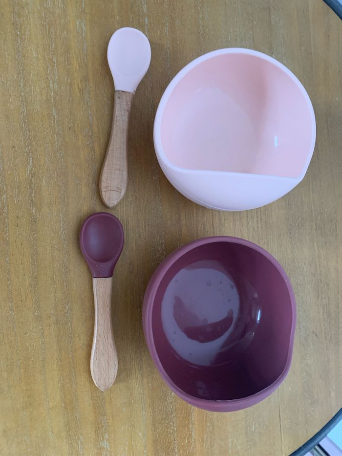Lot 2 bols silicone ventouse NEUFS - photo numéro 3