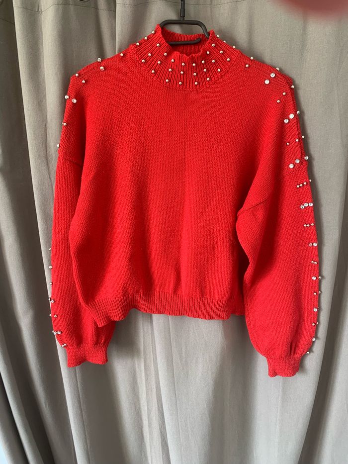 Pull rouge - photo numéro 1