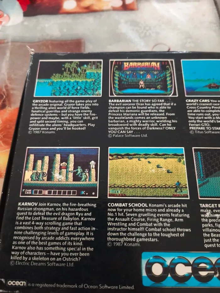 Coffret 6 jeux Vintage Amstrad Ocean - photo numéro 4