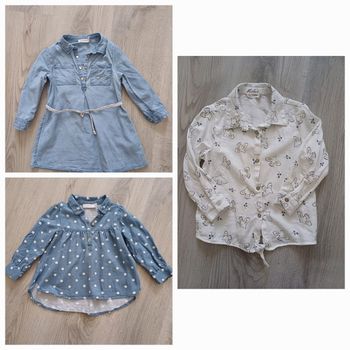 Lot blouse, chemise et robe manches longues