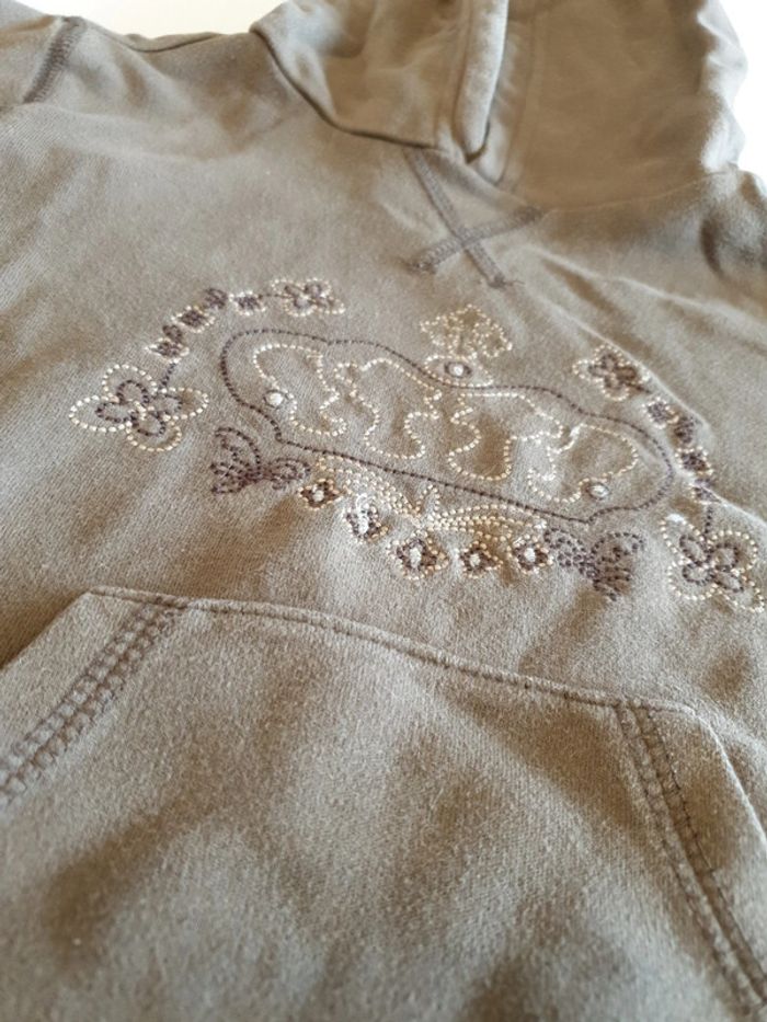 Sweat capuche gris 24 mois - photo numéro 2