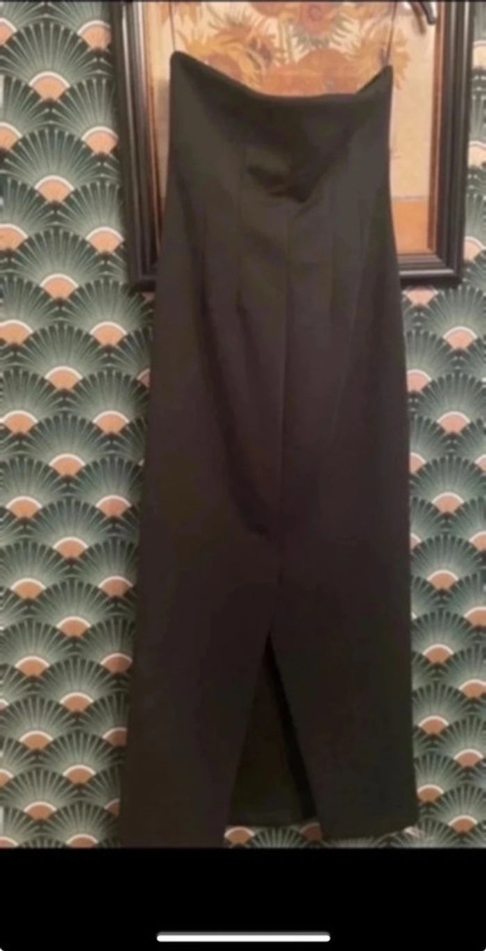 Très belle robe bustier, taille L.Zara nouvelle collection verte foncé - photo numéro 3