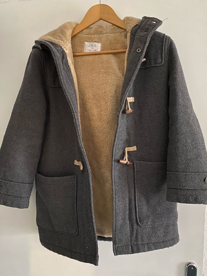 ZARA duffle-coat gris 10 ans - photo numéro 3