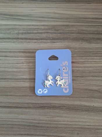 Boucles oreilles fille licorne