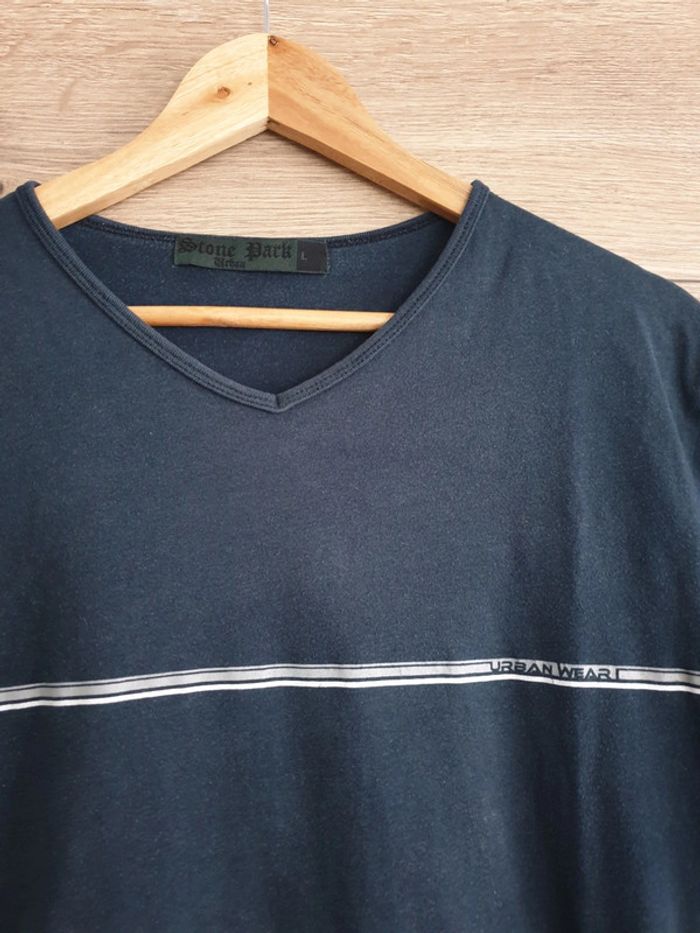 T shirt bleu foncé - photo numéro 4