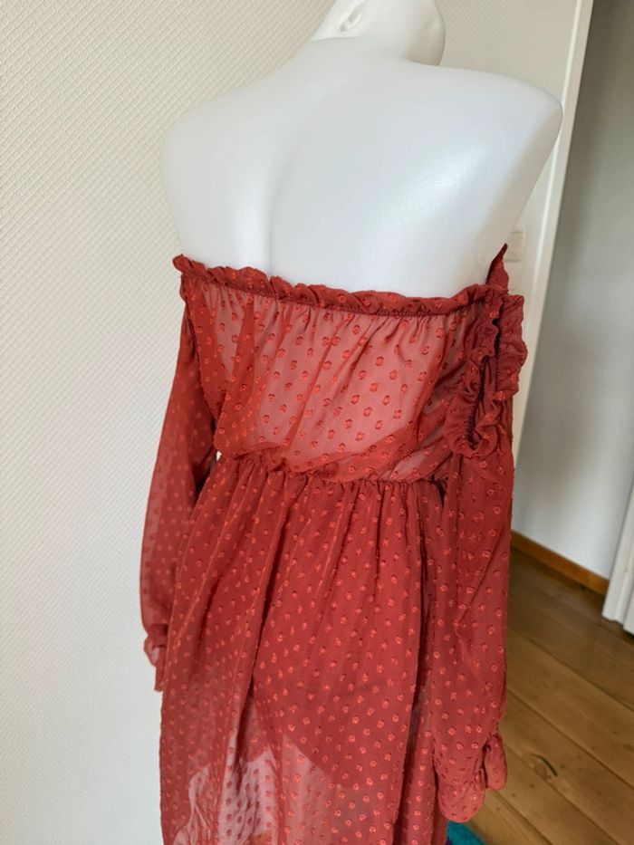 Robe d’été en bon état rouge taille S - photo numéro 5