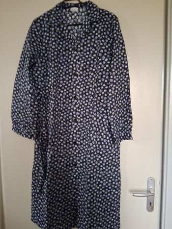 Blouse de cuisine vintage noir et violet " t- 46_48 "