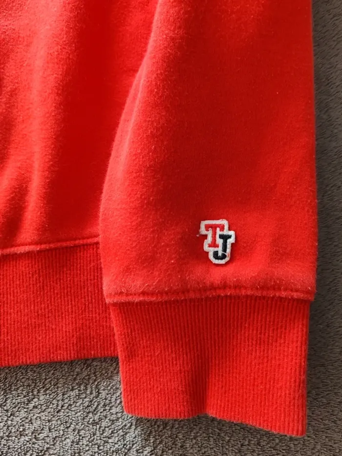 Tommy Jeans Sweat Femme S – Crewneck Rouge Logo - photo numéro 4