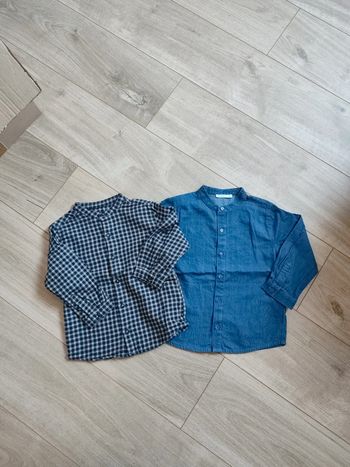 Lot 2 chemises col mao