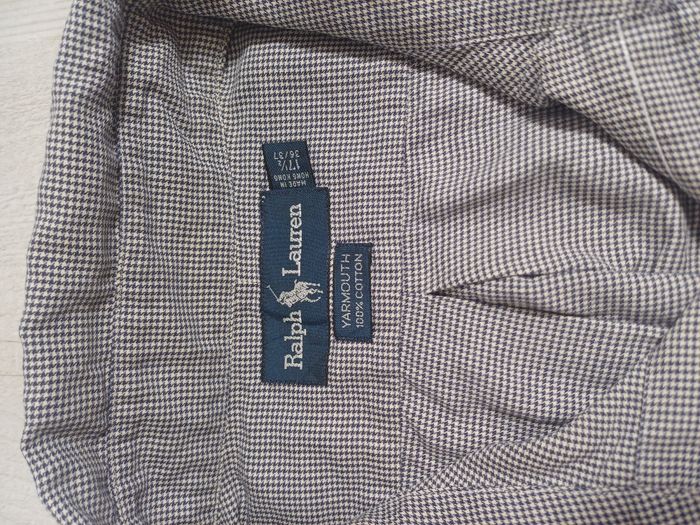 Chemise Ralph Laurent Yarmouth manche Longue / taille XXL / Bleu a petits motifs / Très bon état - photo numéro 6