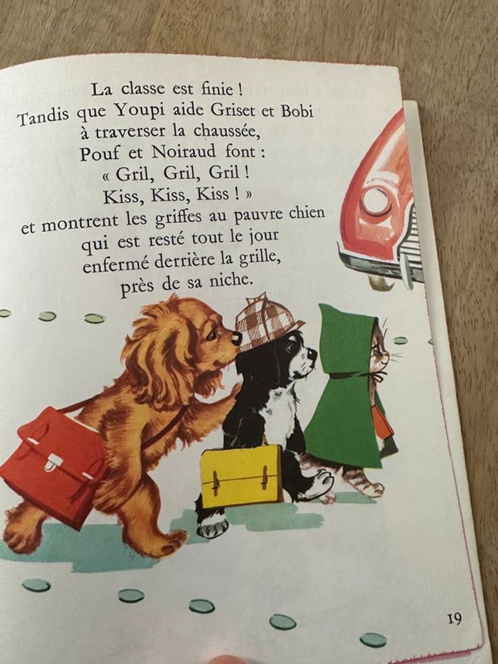 Livre ancien cartonné Les albums roses Hachette Youpi à l’école cocker Pierre Probst Caroline - photo numéro 12