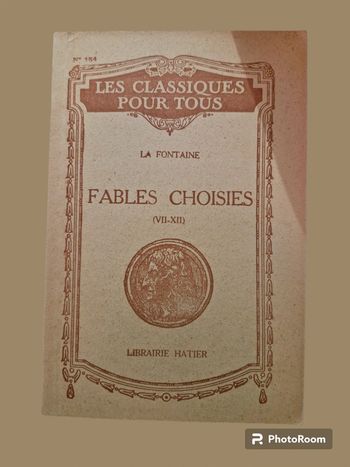 Livre fables de la fontaine
