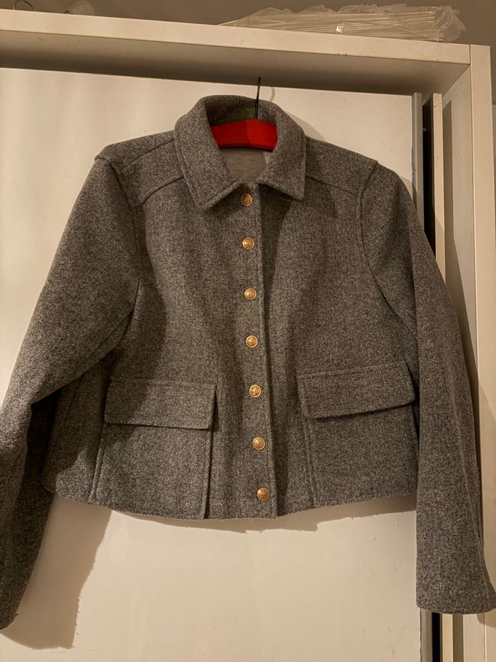 Veste hiver, grise, bon état - photo numéro 3