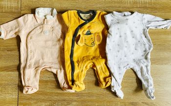 Lot de 3 pyjamas épais naissance