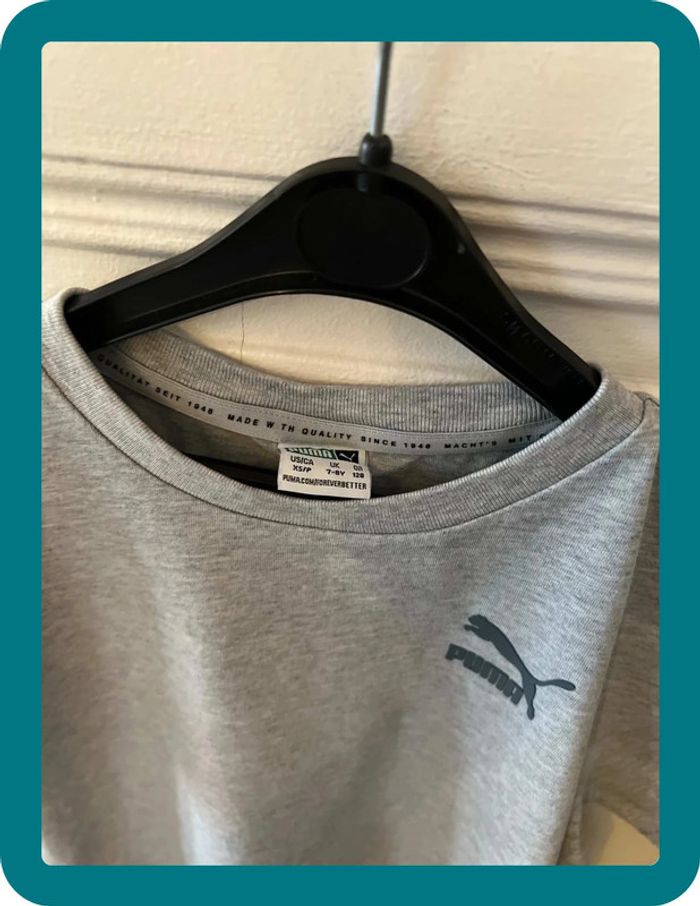 T-shirt col rond manches courtes 8 ans - Puma - photo numéro 3