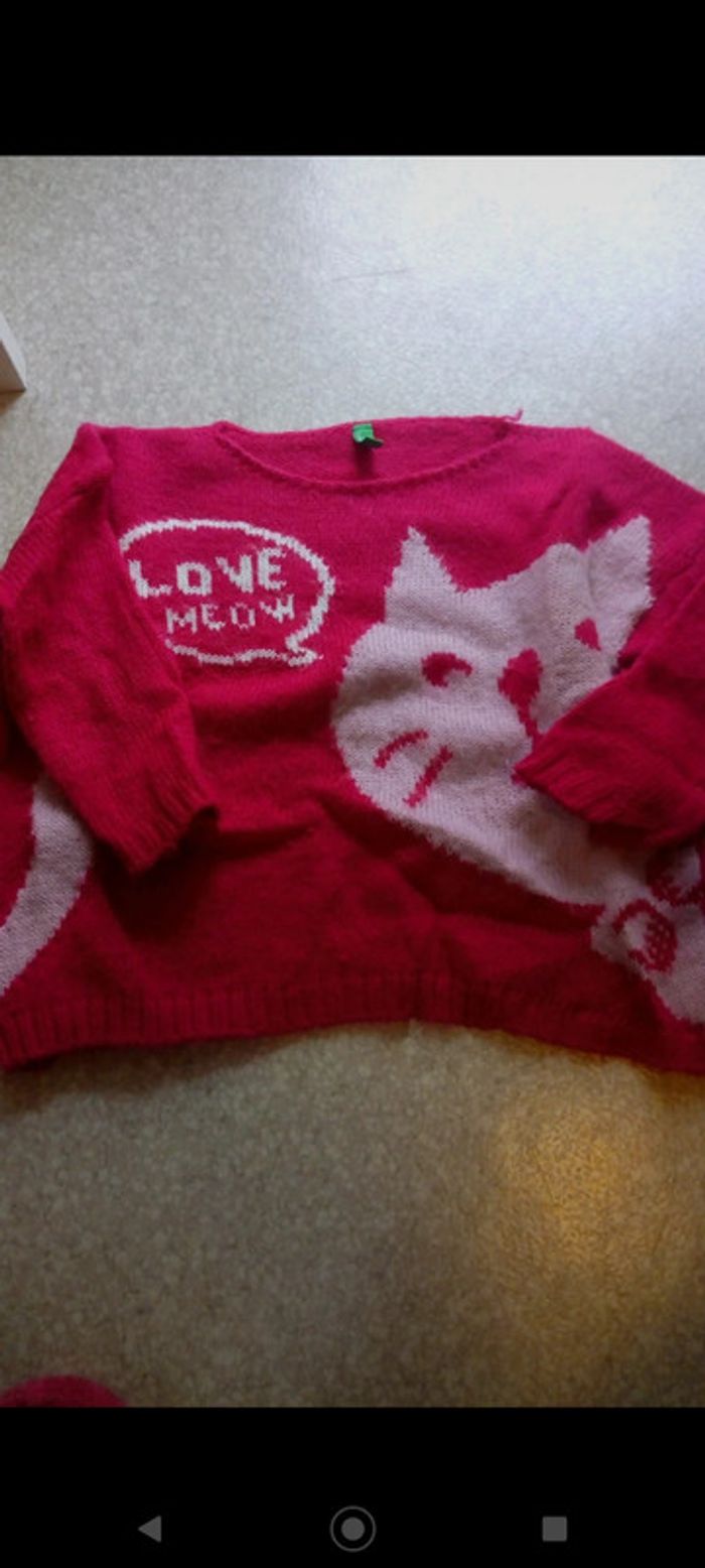 Pull chat fuchsia Benetton