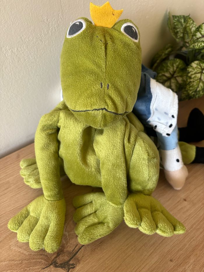 Doudou peluche réversible prince grenouille ikea - photo numéro 3