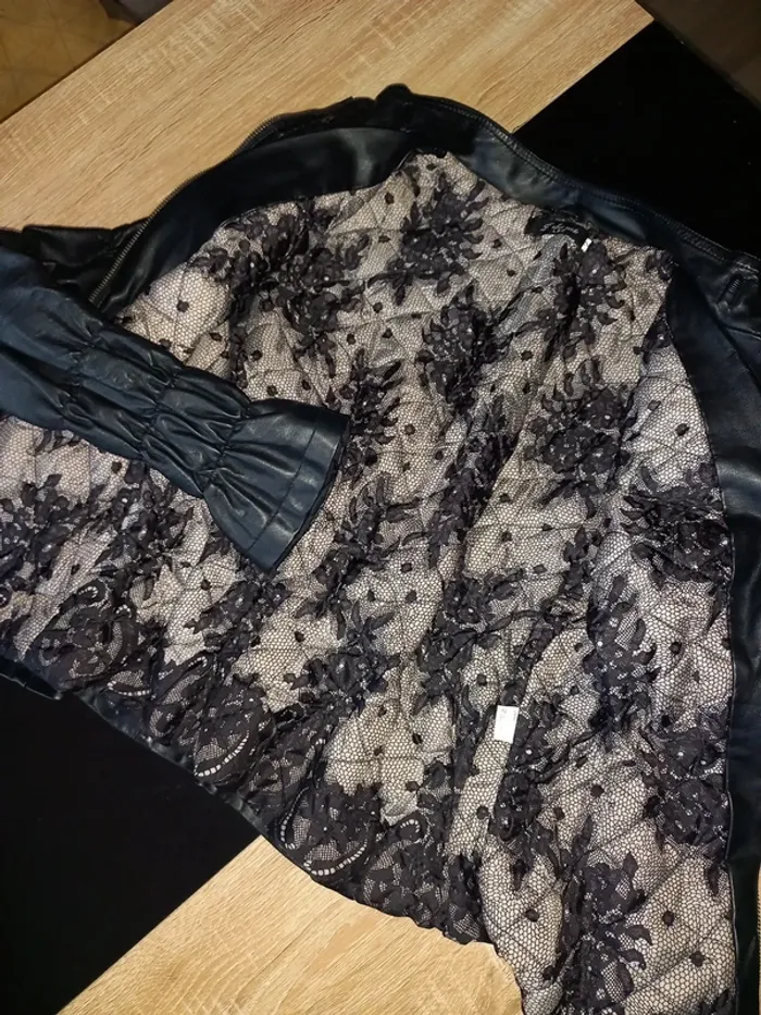 Blouson en similicuir noir fille - photo numéro 12