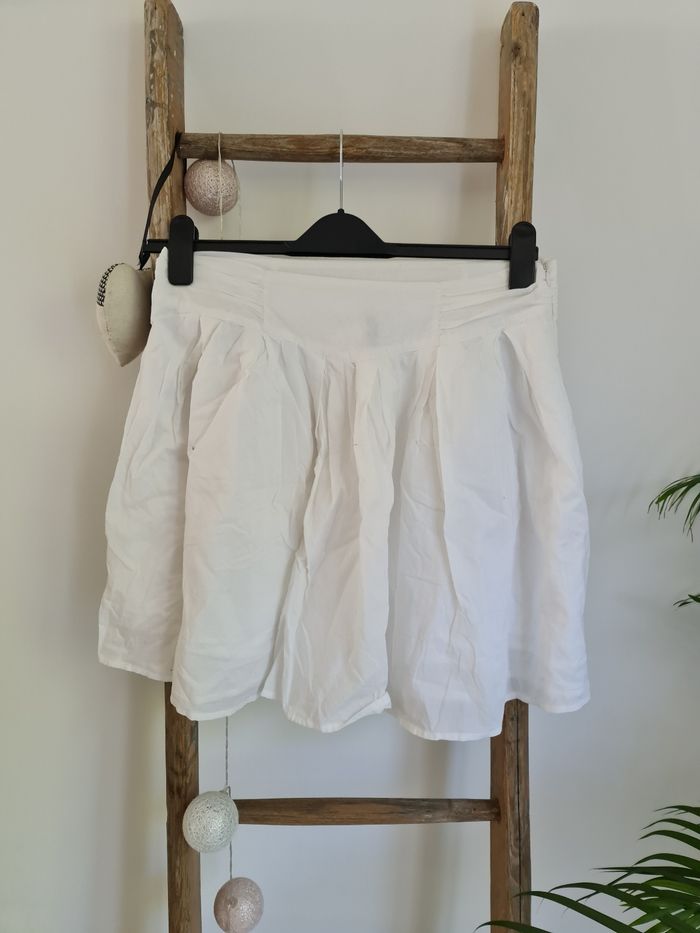 Jupe Naf Naf blanche taille 40 L
