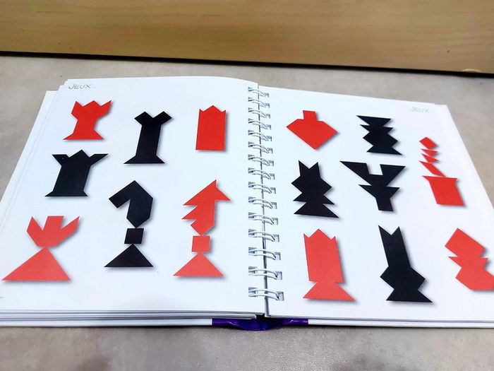 📚 Livre jeux : tangram plus de 1000 modèles ! + tangram - photo numéro 2