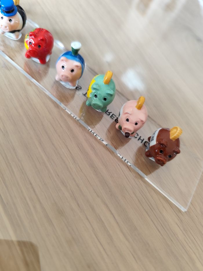 Lot de 10 figurines en céramique " les tirelires cochons" - photo numéro 3