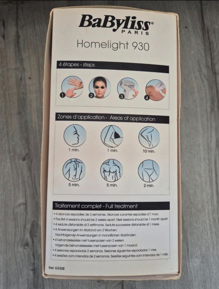 Épilateur lumière pulsée babyliss Homelight 930 - photo numéro 7