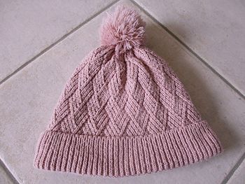 Bonnet rose pâle fille Kiabi 6/8 ans